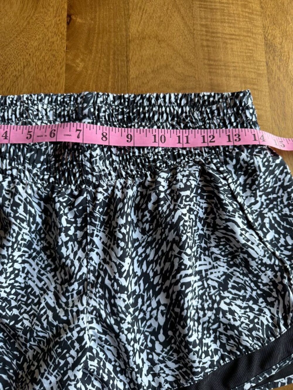 Athleta Printed Mesh Racer Run Shorts - Picture 2 of 12